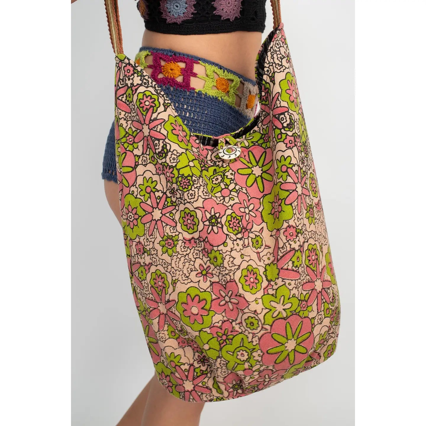 Crossbody: Floral Hobo Bag