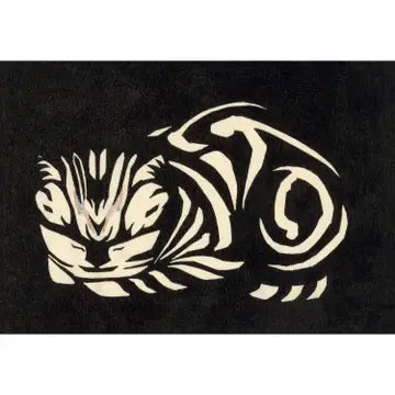 Art Prints: Cat Art Nouveau Woodcut Print