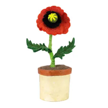 Felted Potted Flowers: Three Types