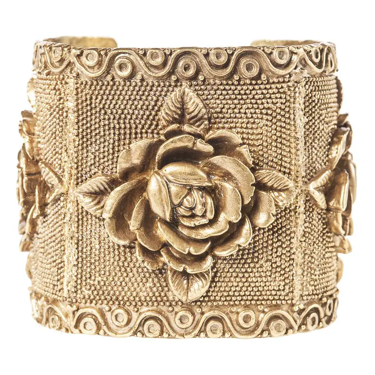 Bracelet: Triple Rose Cuff