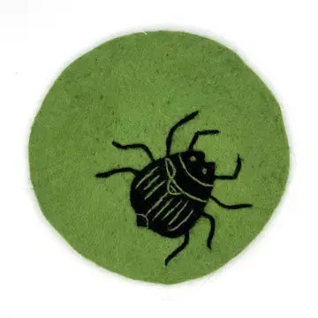 Trivet: Beetle Round Felt Trivet