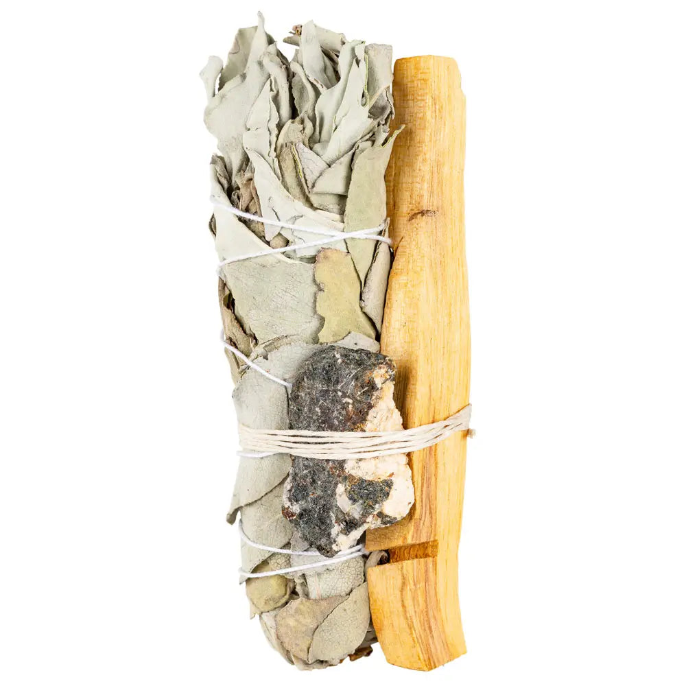 Sage: White Sage with Black Tourmaline and Palo Santo