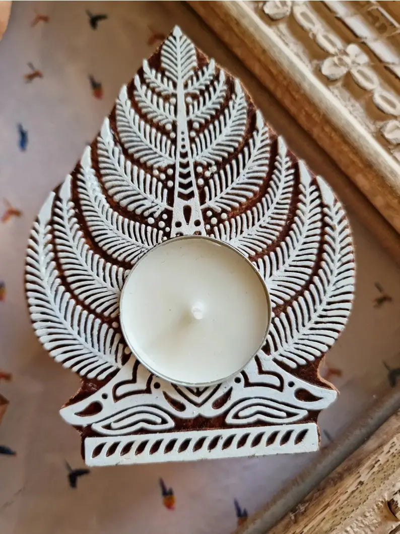 Votive: Hand Carved Wooden (Various)
