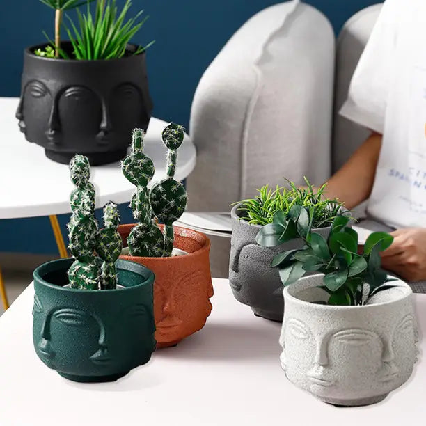 indoor buddha planter Planter: Buddha Face Planter