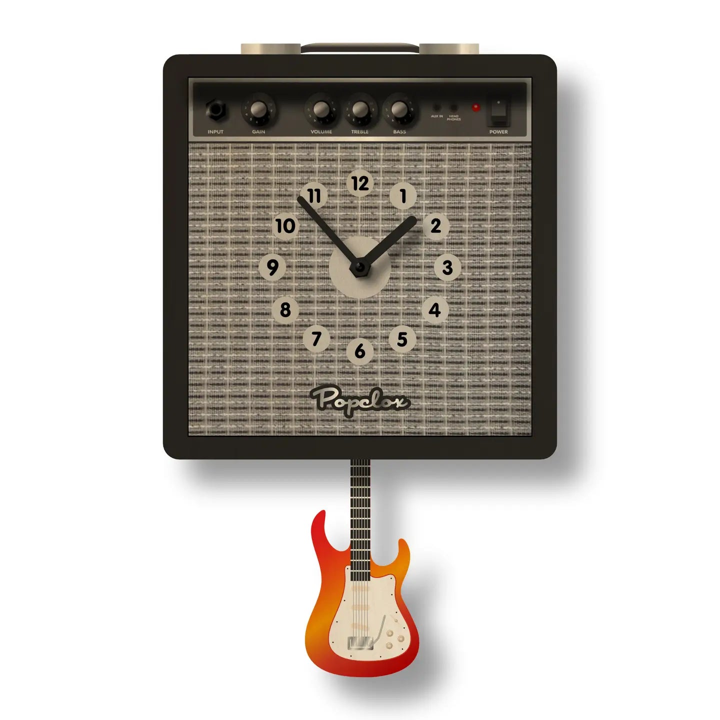 Clock: Guitar Amp Pendulum Clock