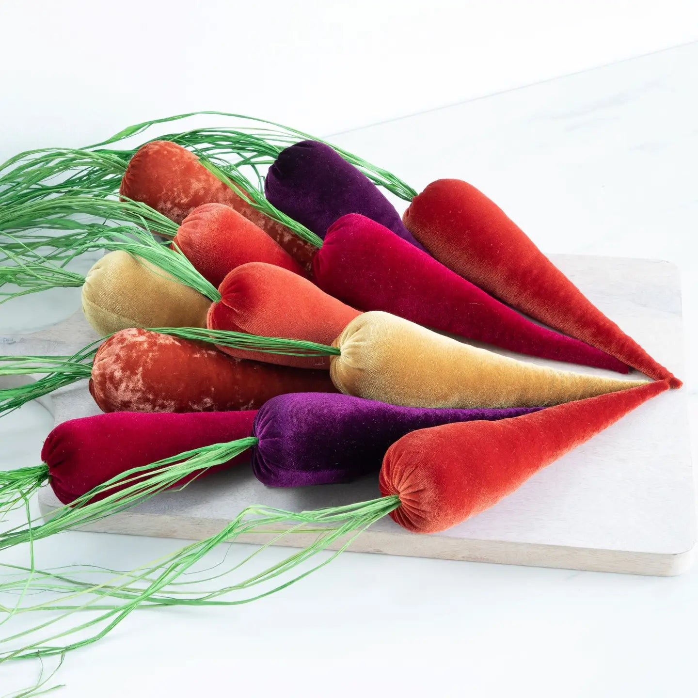 Velvet Carrots: Lush Velvet Carrots Spring Basket Decor