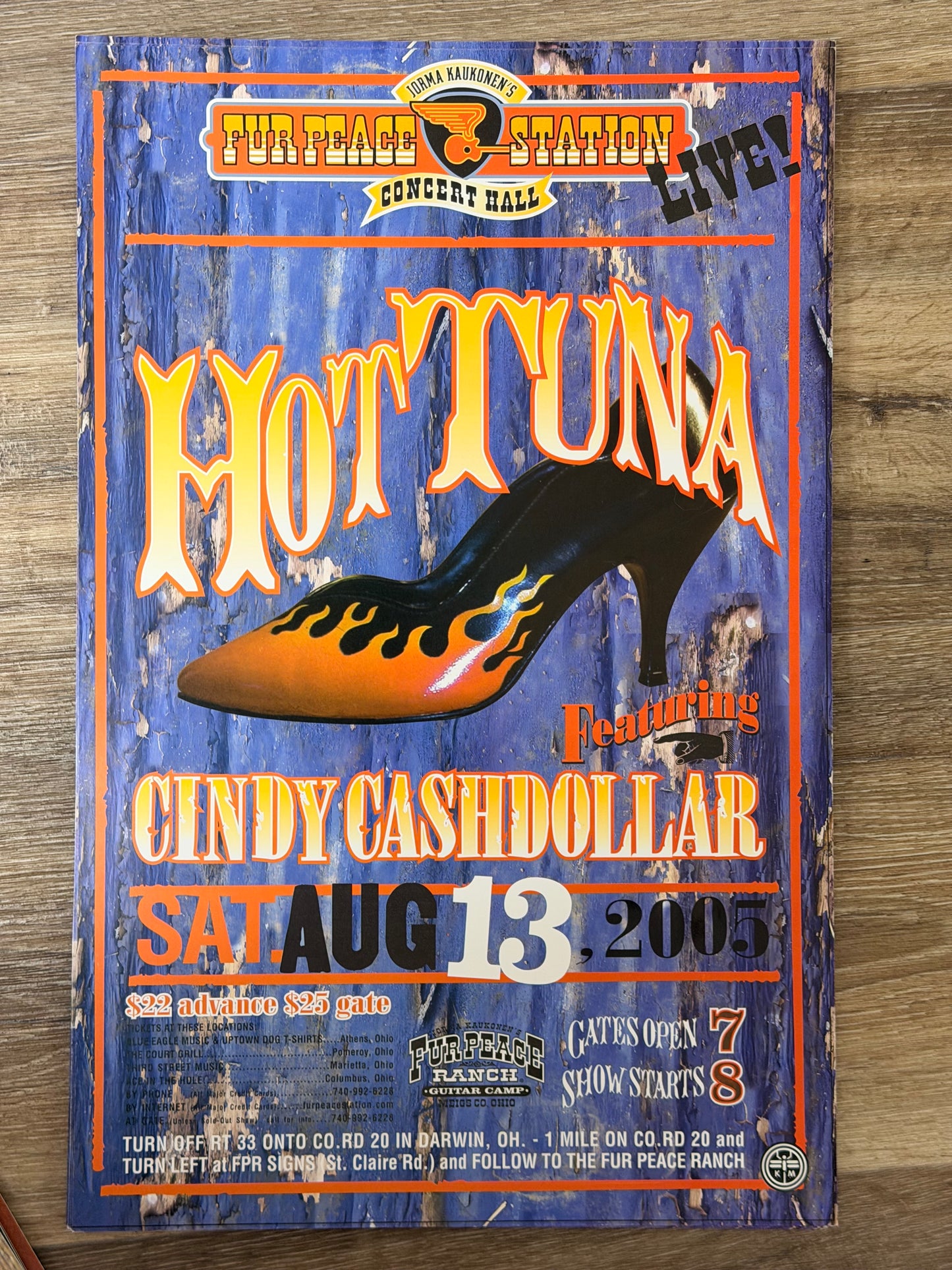 FPS - 08/13/2005 Hot Tuna & Cindy Cashdollar (UNSIGNED)