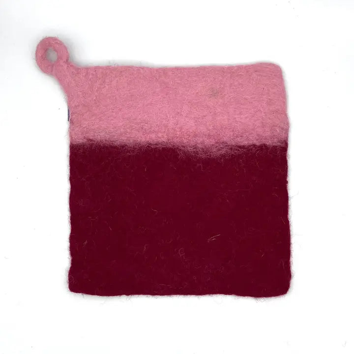 Pot Holder: Felted Two Toned (Various Colors)