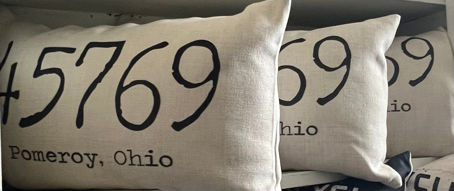 Pillow: Zip Codes For Athens & Pomeroy, OH