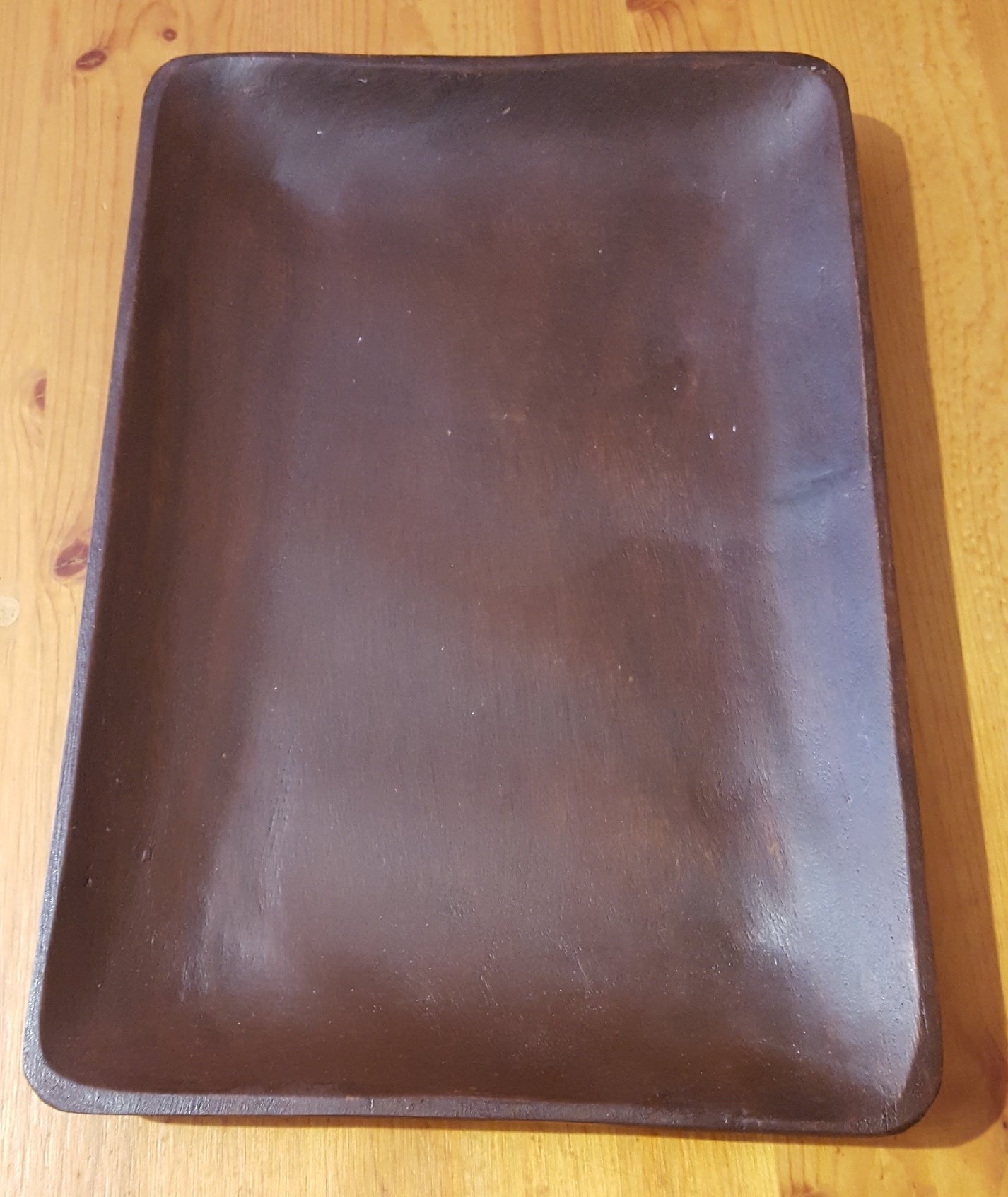 PLATE: Wooden 12" Rectangle Plate