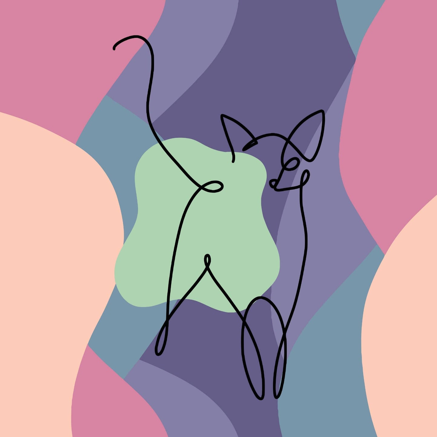 Art Print: Line Art - Minimalist Boho Art