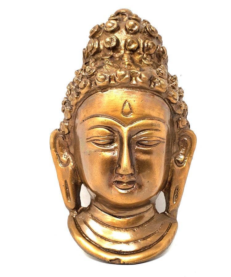 Mask: Buddha Solid Brass