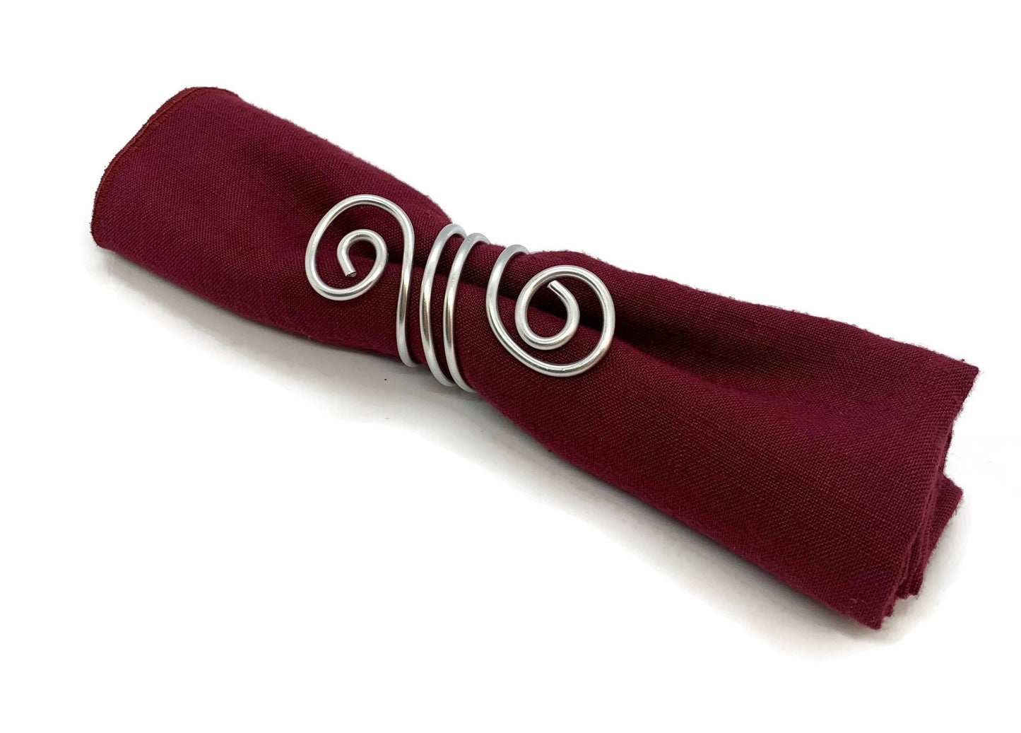 Napkin Rings: Silver or Black