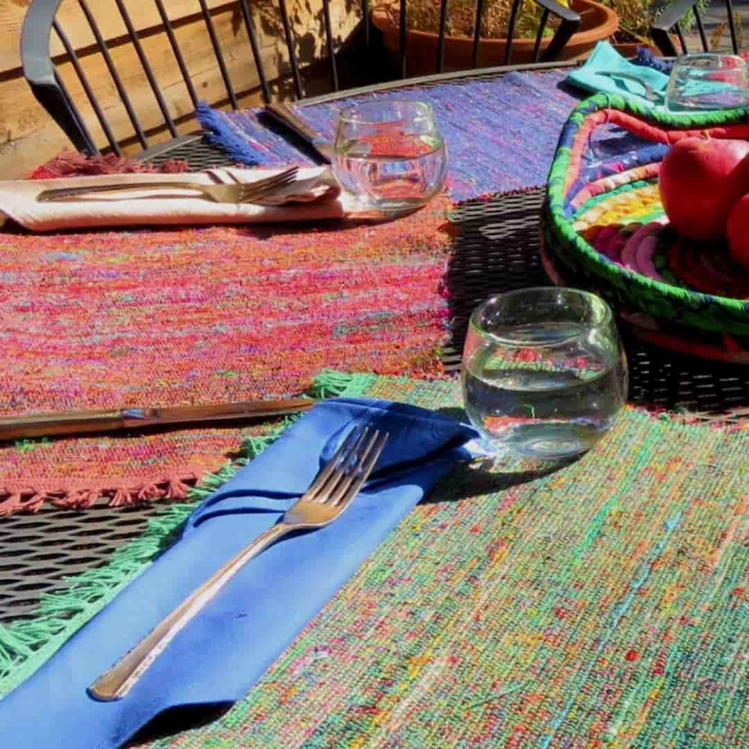 Placemats: Recycled Sari Mat (Sold Individually)
