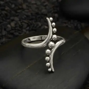 Rings: Sterling Silver Curves and Dots