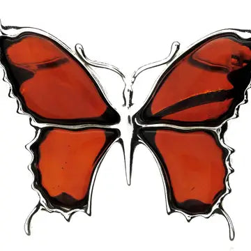Brooches: Amber Butterfly