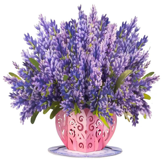 Cards: Pop-Up Lavender Bouquet