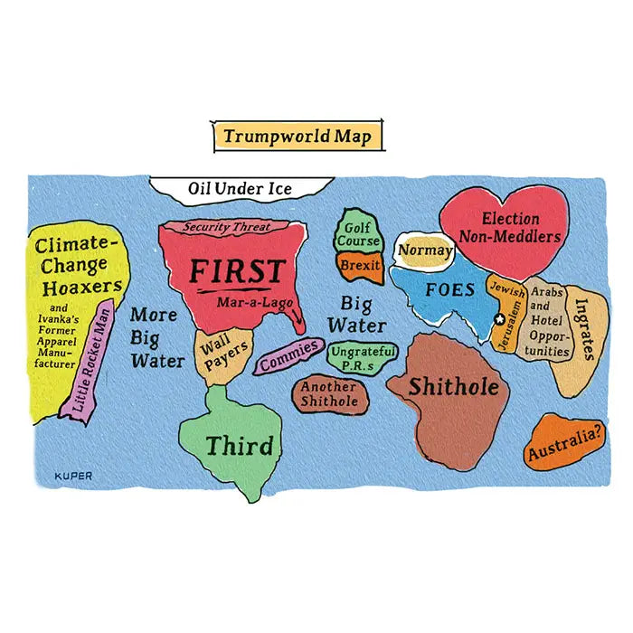 Postcards: Trumpworld Map