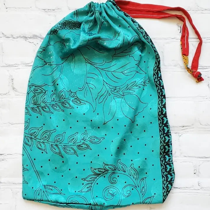 Wine/Gift Bag - Recycled Saris (Various Designs/Colors)