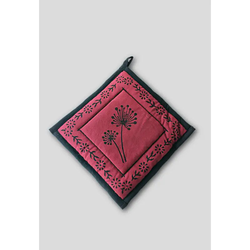 Pot holder: Blockprint Cotton