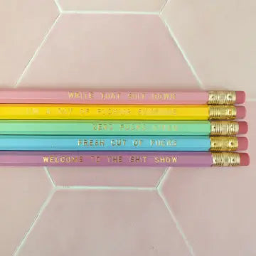 Pencil: Sassy Sayings (Packs of 5)