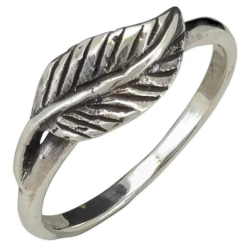 Rings: Sterling Silver Leaf