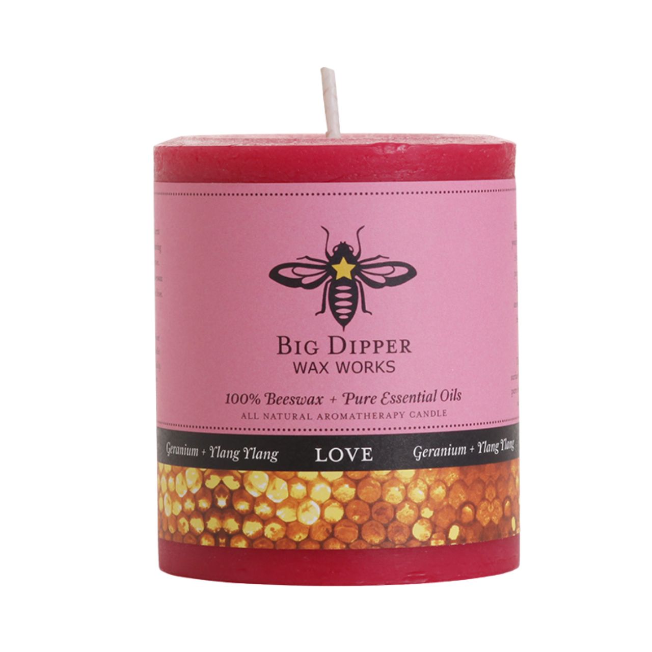 Candles: Beeswax Pillars: Three Sizes (Various Scents)