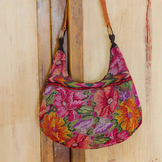 Shoulder Bag: Chichi with Leather Strap