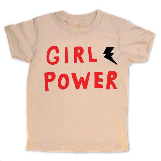 T-Shirt: Girl Power - Kids Organic - 100% Cotton