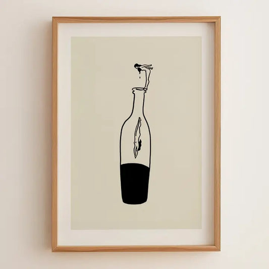 Art Print: Wine Dive (Illustration)