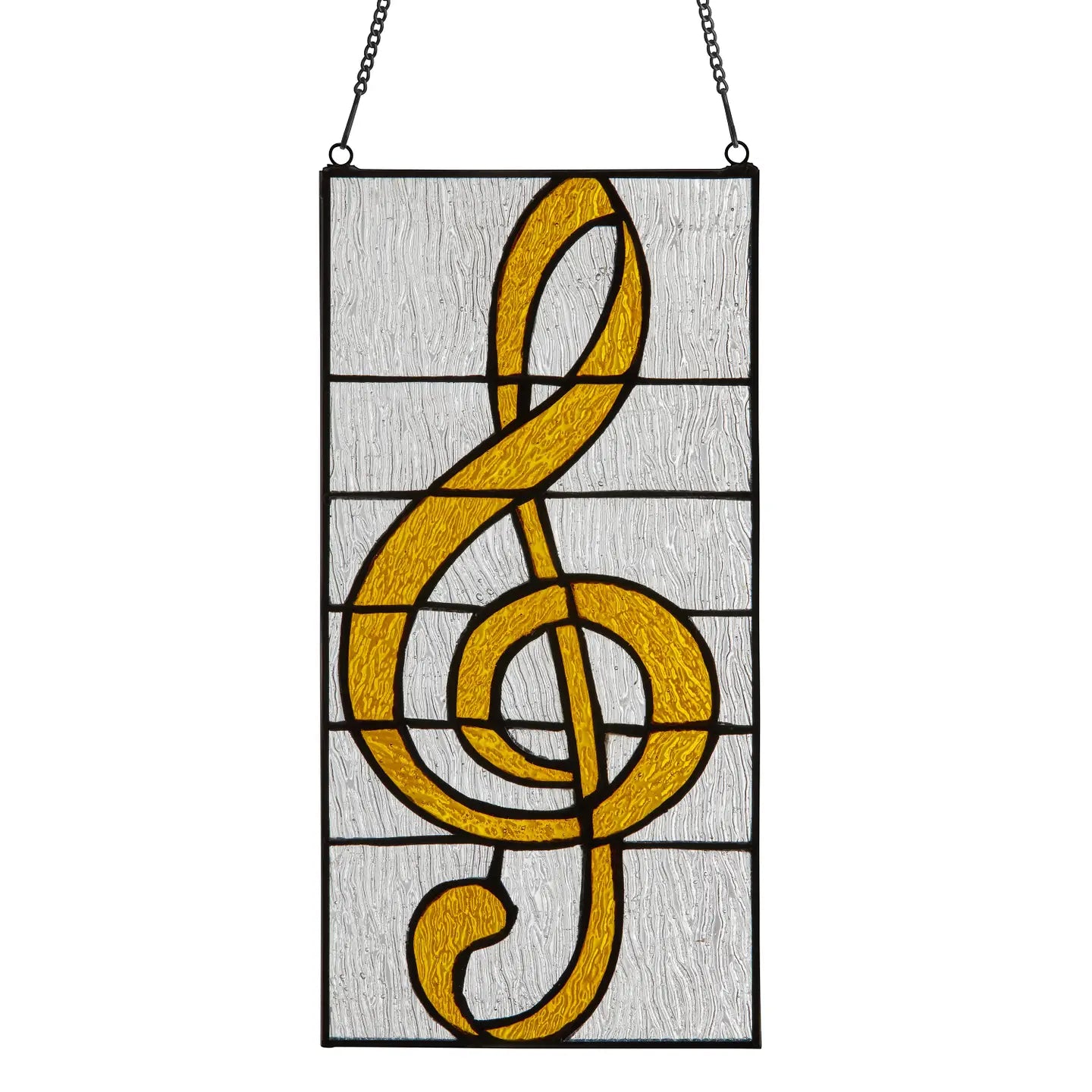 Stained Glass Suncatcher - G Clef