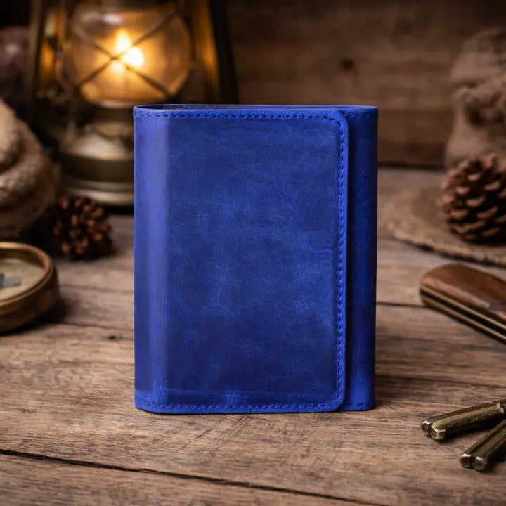 Wallet: Handcrafted/Distressed Leather Trifold (Various Colors)