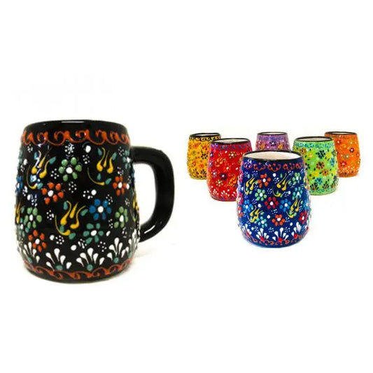 Mug: Turkish Ceramic Mug Dantel Design Shepard Mug