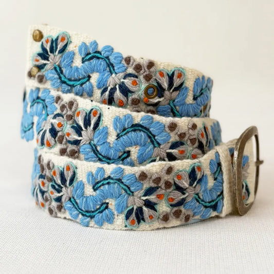 Embroidered Wool Belt