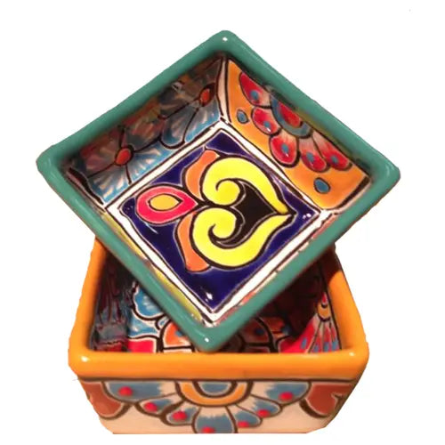 Dish: Talavera Square Candy Dish (Two Colors)
