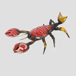 Recycled Metal Animals: Lobster