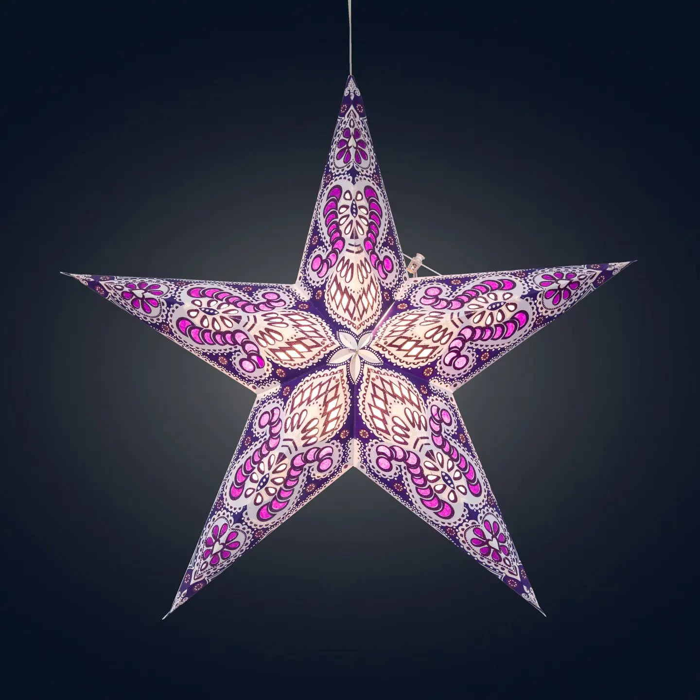 Lantern: 5 Point Paper Star 24" (Two Colors)