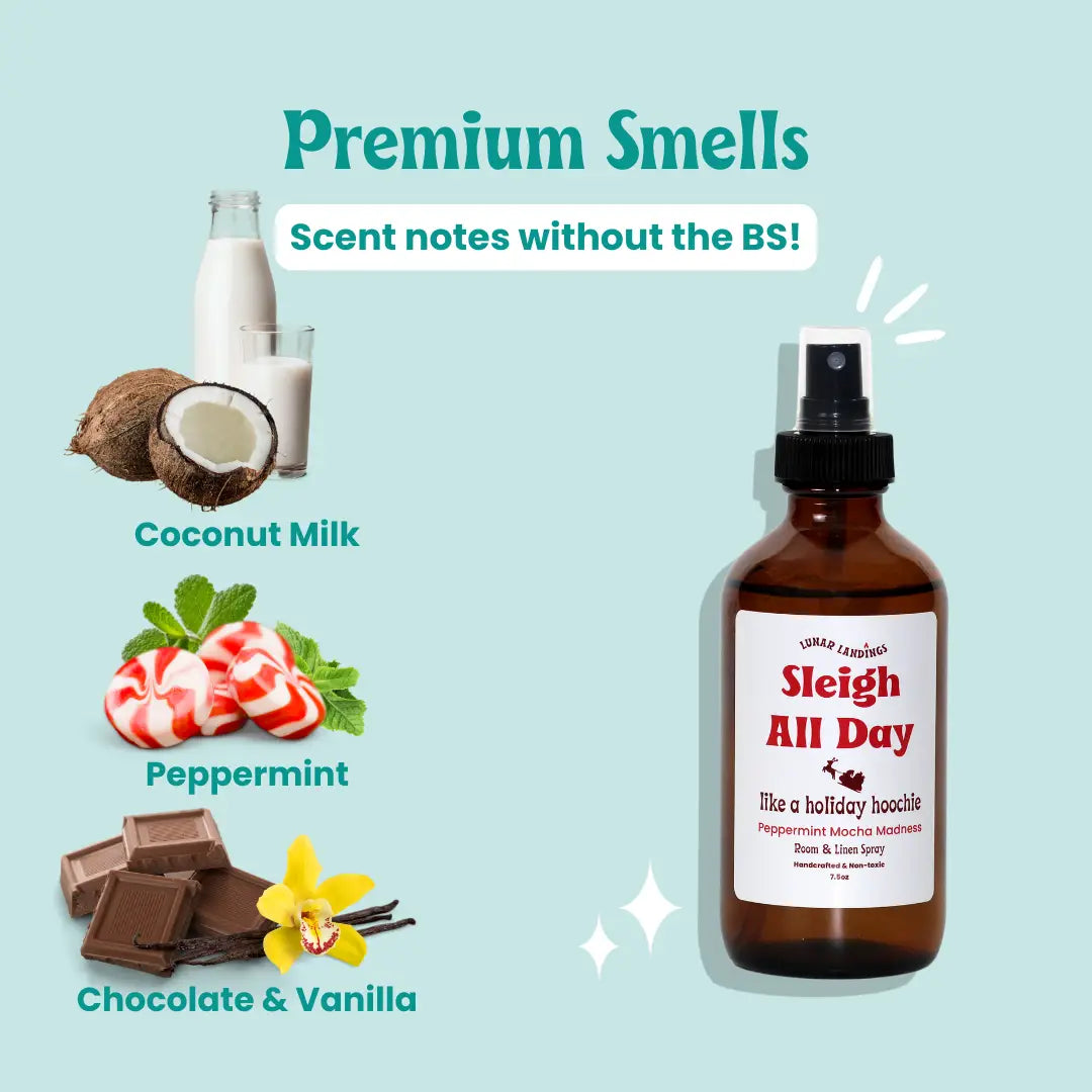 Room and Linen Spray: Peppermint Mocha "Sleigh All Day"