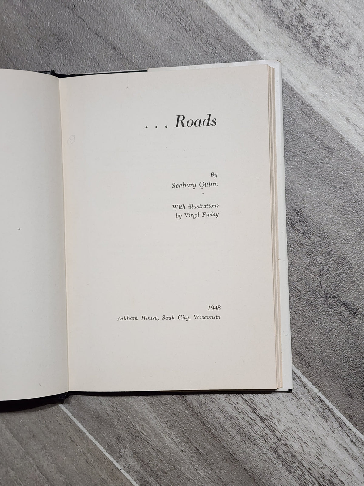 Book: Roads - Seabury Quinn