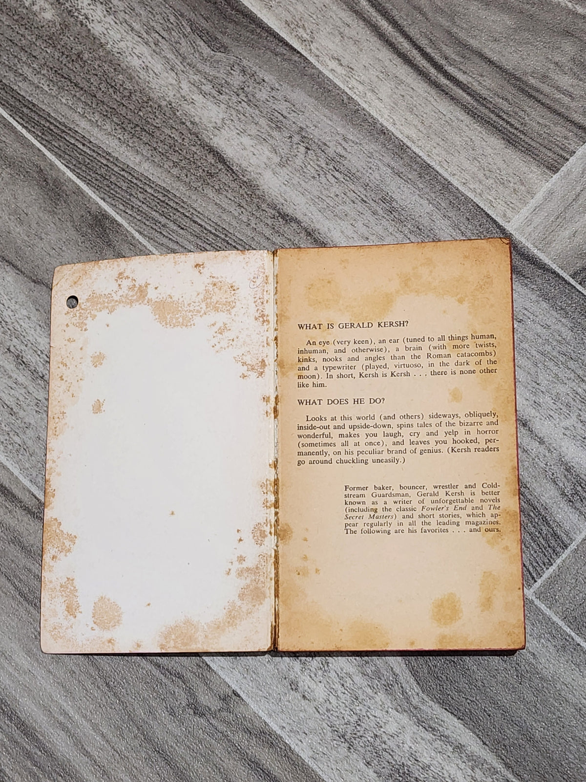 Book: Men Without Bones - Gerald Kersh