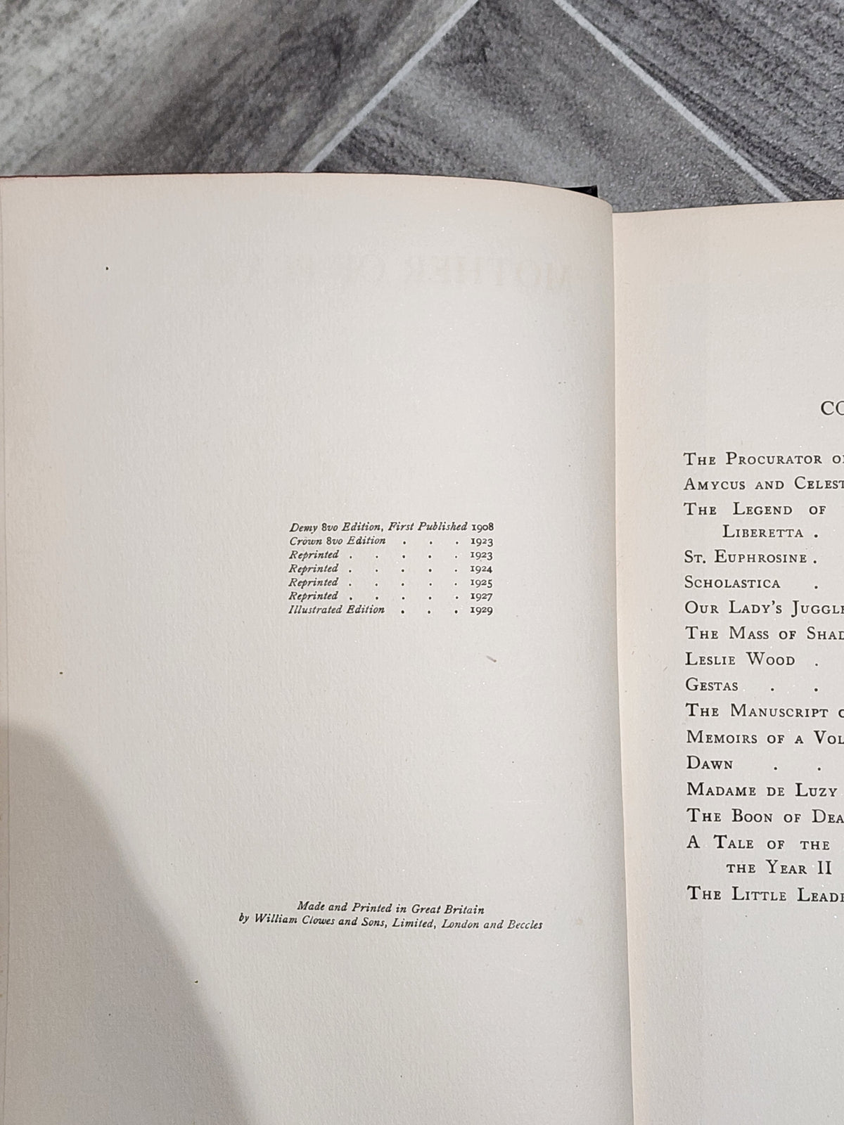 Book: Mother of Pearl - Anatole France