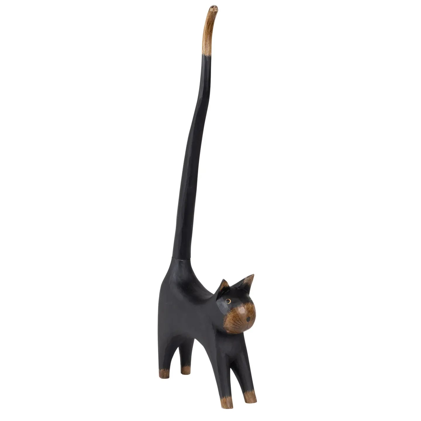 Statue: Wooden Cat