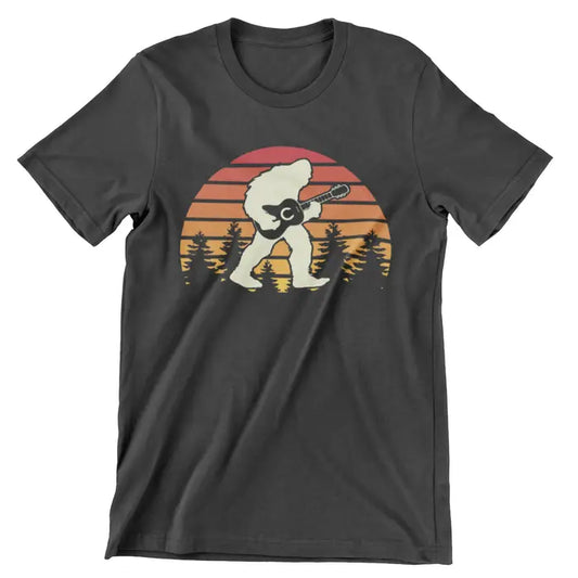 T-Shirt: Sasquatch Playing Guitar