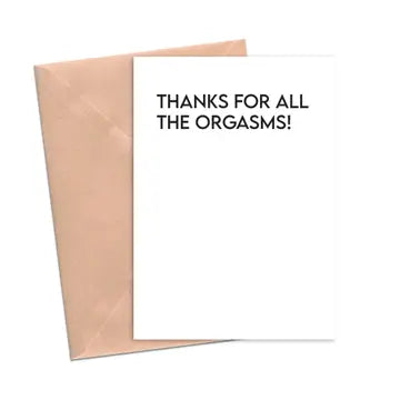 Cards: Thanks For All the Orgasms