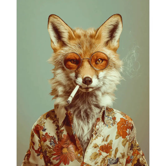 Art Print: Smoking Fox