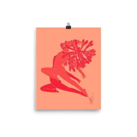 Art Print: Honeysuckle: June Birth Month Flower