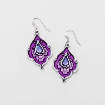 Earrings: Pewter Purple