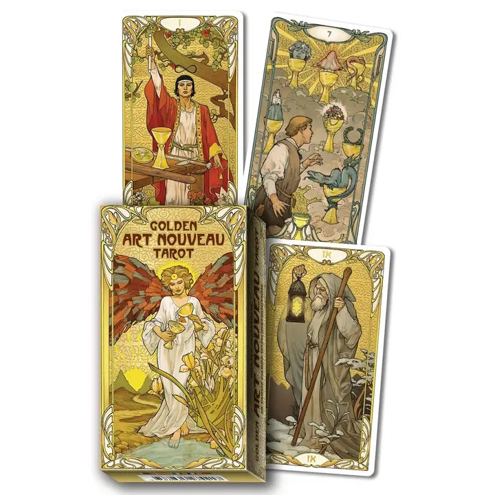 Tarot Card Deck: Golden Art Nouveau Tarot