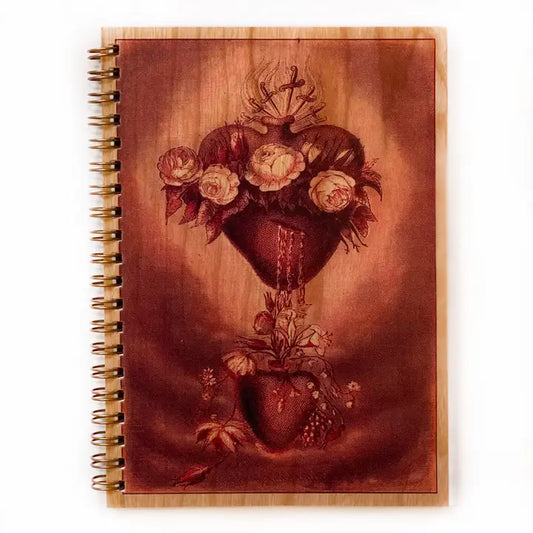 Journals: Wooden Sacred Heart