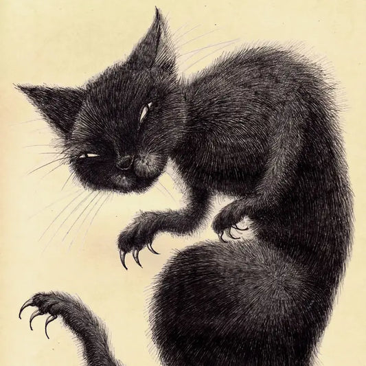 Art Print: Black Cat